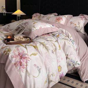 Baru semua katun 40-hitungan Matte cahaya mewah Digital dicetak musim gugur Set selimut wol diisi tahan air 11 potong - Product Image 4