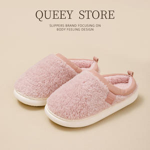 รองเท้าแตะนุ่มอุ่นสำหรับผู้หญิงในฤดูหนาวปี 2025 รุ่นใหม่สำหรับใส่ในบ้าน พื้นหนา กันลื่น ต้านเชื้อแบคทีเรีย ดับกลิ่น และเงียบ - Product Image 3