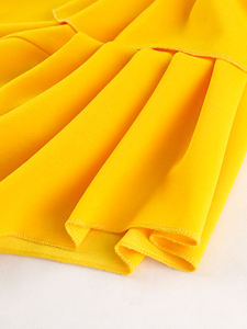 Robe de bal à volants en trapèze, plissage, noir, jaune, dernier Design, été, collection - Product Image 6