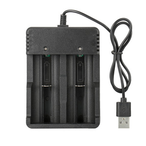 เครื่องชาร์จ USB แบบสองช่องสำหรับแบตเตอรี่ลิเธียม 18650 26650 3.7V สำหรับชาร์จไฟฉาย - Product Image 5