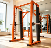 Machine Smith simple en acier, équipement d'entraînement complet de force et de sécurité, cadre de squat multifonctionnel pour fitness à domicile