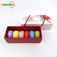Scatola Pieghevole Personalizzata per Dolci con Finestra Trasparente per Pasticceria, Macaron, Biscotti, Ciambelle