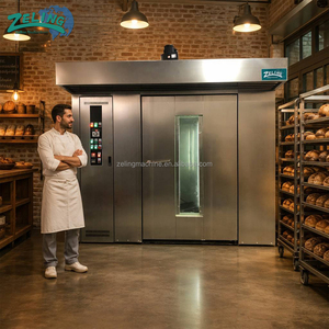 Nouveau four rotatif à 32 plateaux 500x800mm, chariot à plateaux, électrique, gaz, diesel, machine <span class=keywords><strong>de</strong></span> boulangerie commerciale, acier inoxydable, CE - Product Image 3