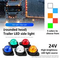 Feux de position latéraux ronds à LED de haute qualité pour camions, clignotants RGB à luminosité réglable