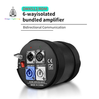 Amplificateur DMX 6 voies AICPOSE, signal d'entrée et de sortie entièrement isolé, 1 entrée 6 sorties, séparateur avec indicateurs de canal indépendants