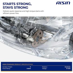 Moteur de démarrage Aisin ESMGM-00296 pour Chevrolet Impala Camaro Buick Regal, pièce de rechange - Product Image 4