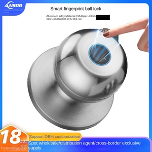 Cerradura Eléctrica Inteligente TuyaWiFi para Puerta de Madera, de Acero Inoxidable, Esférica, para Interiores, Sin Cables, con Acceso por Huella Dactilar, Nueva Versión - Product Image 4
