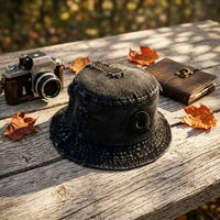 Casquette de marin en coton délavé style cowboy, broderie 3D personnalisée, chapeau bob universel