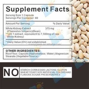 SUNI OEM capsules d'extrait <span class=keywords><strong>de</strong></span> haricot blanc suppléments naturels à base <span class=keywords><strong>de</strong></span> plantes brûleur <span class=keywords><strong>de</strong></span> <span class=keywords><strong>graisse</strong></span> à base <span class=keywords><strong>de</strong></span> plantes pour adultes - Product Image 2