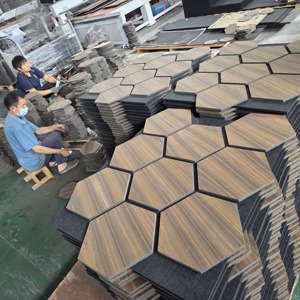 Pannello Acustico in <span class=keywords><strong>Legno</strong></span> 3D 600mm*2400mm/2600mm/2800mm/3000mm, Pannello a Doghe Fonoassorbente Ignifugo - Product Image 4