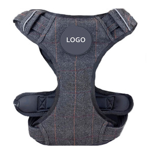 2023カスタムドッグハーネス新しいデザインツイードコンバットハーネストレーニング犬用耐久性のあるナイロン製爬虫類 - Product Image 4