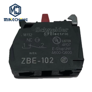 Bloc de contact pour interrupteur à bouton-poussoir ZBE102 1NO 1NC à bornes à vis pour panneau de commande industriel et automatisation de machines - Product Image 1