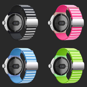 Bracelet à boucle magnétique Forwelleny pour Google Pixel Watch <span class=keywords><strong>3</strong></span>/<span class=keywords><strong>2</strong></span>/1 Bracelet à boucle en nylon 41mm Correa pour GOOGLE PIXEL <span class=keywords><strong>3</strong></span> 45MM - Product Image 5