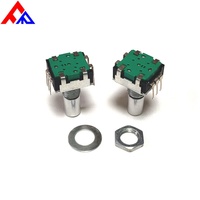 Encodeur numérique rotatif vertical EC12 avec poignée métallique, encodeur incrémental miniature PEC12