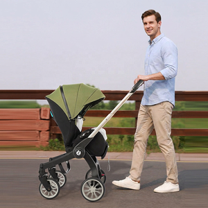 Poussette bébé 4 en 1 multifonction pliable, capacité 15 kg, spécialement conçue pour les nouveau-nés, automne/hiver, sécurité - Product Image 1