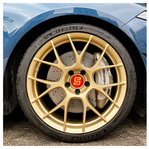 Nouvelles jantes en alliage d'aluminium forgé noir doré 40 mm 5x120/114.3/112 18-22 pouces pour M3/M4 Audi RS5 <span class=keywords><strong>Mercedes</strong></span> <span class=keywords><strong>AMG</strong></span> - Product Image 2