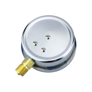 निर्माता बिक्री जल दबाव मैनोमीटर 100 मिमी 60बार/पीएसआई बोर्डन ट्यूब ग्लिसरीन से भरा तेल दबाव गेज - Product Image 3