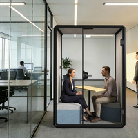 Cabine de travail insonorisée en alliage d'aluminium de haute qualité, à assemblage rapide, personnalisable, directement de l'usine
