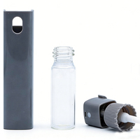 Flacon de parfum carré en plastique portable de 10 ml, petit format, distributeur de déodorant liquide, vaporisateur pour la bouche, flacon de brume rafraîchissante