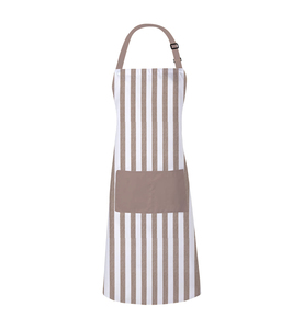 Fashionable Cotton Apron Custom Color Dyed Stripe Checked Yarn Dyed Kitchen Soft Durable Kitchen Cooking Apron For Hotel Bakery - Product Image 2