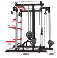 Système de cage Smith multifonctionnel pour salle de sport à domicile Lazada Hot, rack pour entraînement complet du corps, équipement de musculation Smith