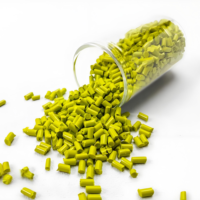 Colorants pigmentaires Masterbatch verts de couleur personnalisée en plastique pour moulage par injection