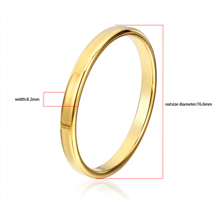 Designs Clássicos de Pulseiras Redondas em Ouro da Arábia Saudita Pulseiras de Ouro 18K Joias em Aço Inoxidável para Mulheres - Product Image 5