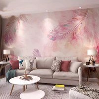 Papier peint tapisserie fantaisie, motif floral rose, papier peint mural personnalisé, papier peint floral auto-adhésif à motif de pivoine pour chambre à coucher et salon