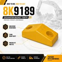 Dent de godet compacteur pour pelle 8K9189, modèle 815, 7 kg, outil de travail du sol robuste, pointe en fonte haute résistance de remplacement