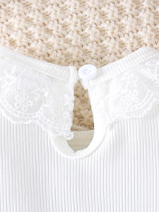 I bambini bianchi dell'autunno 2024 indossano la gonna a fiocco da principessa bordeaux alla moda con collo floreale con cappello abbigliamento Boutique per ragazze - Product Image 4