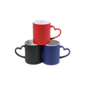 <span class=keywords><strong>Taza</strong></span> <span class=keywords><strong>de</strong></span> Cerámica <span class=keywords><strong>de</strong></span> 350 ml, Artículos Promocionales para Bebidas, <span class=keywords><strong>Asa</strong></span> con Forma <span class=keywords><strong>de</strong></span> Corazón Mágico, Sublimación, Cambio <span class=keywords><strong>de</strong></span> Color por Transferencia <span class=keywords><strong>de</strong></span> Calor, Superficie Mate - Product Image 1