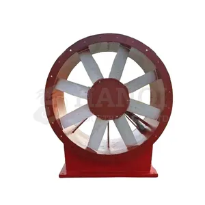 Ventilador de fluxo axial para dissipação de calor e resfriamento de oficina, ventilador de mineração K40, material de aço carbono, ventilador de fluxo axial auxiliar para minas