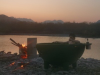Bain à remous extérieur portable de conception nouvelle pour adultes, ovale, avec jets d'eau chaudes, fabriqué en Chine, en promotion