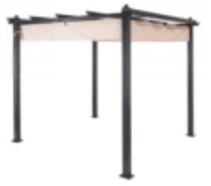 Pérgola Retráctil para Exteriores de 3x4 Metros, Toldo Plegable de Aluminio para Jardín, Gazebo DC-MG-012, Gazebo de Aluminio para Jardín DC-MG-01 - Product Image 3