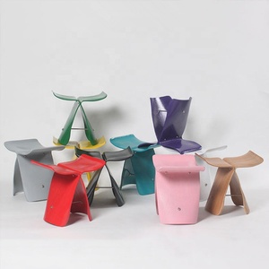 Morezhome moderno diseñador hermosa habitación cambiando de madera de la habitación <span class=keywords><strong>mariposa</strong></span> <span class=keywords><strong>taburete</strong></span> - Product Image 6