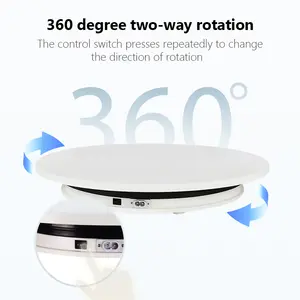 Electric 360 Degree Rotating Turntable 25cm 10 Inch T Shape Turntable For Display Or Photo/Video Shoot