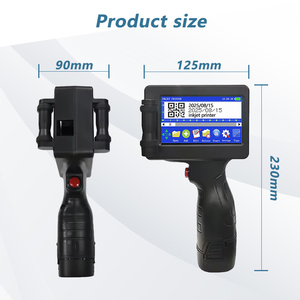 <strong>Handheld</strong> 600dpi Inkjet Printer Fast Dry Cartridge Manual Grade TIJ Date Coding Machine for Leather Egg Flex Batch Number - Product Image 3