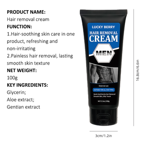 Crème dépilatoire douce pour le corps en gros OEM ODM, faible MOQ, logo personnalisé, prix direct usine pour hommes - Product Image 2