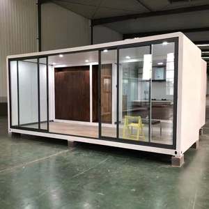 Folaing 20 pies de lujo moderno prefabricado casa contenedor de acero Push Pull diseño Modular para Villa apartamento al aire libre prescindible - Product Image 2