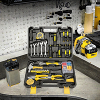 Kit d'outils manuels professionnels 78 pièces avec boîtes de rangement en plastique pour usage domestique et entretien, ensemble de boîtes à outils DIY OEM
