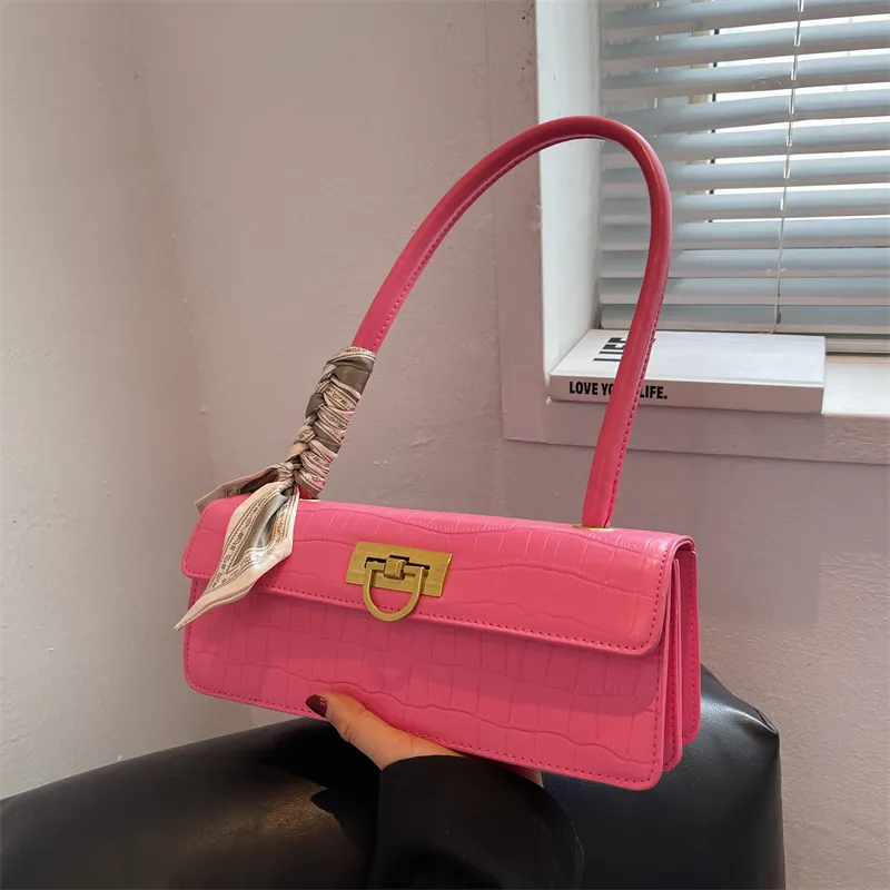2022 New fashion pu leather Luxury ladies mini grid shoulder bag crossbody Crocodile pattern pouch for women handbag