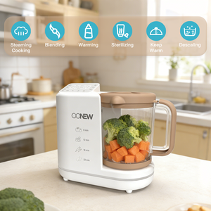 Procesador de Alimentos para Bebés Eléctrico Portátil <span class=keywords><strong>6</strong></span> en 1, Licuadora, Cortador de Vegetales, Cocción al Vapor, Función de Autolimpieza, Libre de BPA, 700W, 1 Año de Garantía - Product Image 3