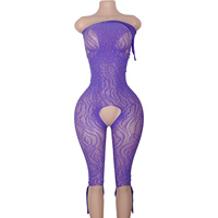 Body Dentelle Manches bar costumes Stripper Attire Club Wear Chic Design Adulte Performances Danse Exotique pôle danse vêtements