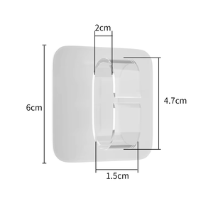 Waterproof Clear Transparent PC Plastic Wall Mount <strong>Hook</strong> for Bathroom Door <strong>Funky</strong> <strong>Coat</strong> Hanging Home Decoration - Product Image 3