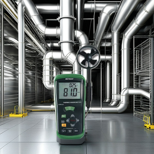 เครื่องวัดความเร็วลมแบบเทอร์โม Metravi AVM-04 ความละเอียด 0.1 ม./วินาที ความเร็วลมเริ่มต้น 0-60 หน่วยความเร็วลม ช่วงอุณหภูมิ 0-60 องศา วัสดุ PVC - Product Image 3