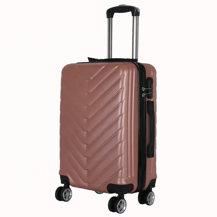 Nuova fabbricazione avanzata hardside rolling cabina bagaglio valigia ABS bagaglio da viaggio valigie borse con serratura TSA