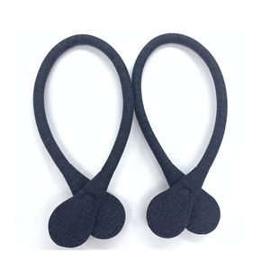 Sacs à main en <span class=keywords><strong>cuir</strong></span>, sangles, ceintures, bricolage, sacs à main de remplacement, poignée, accessoire PU noir, forme ronde, couture - Product Image 5