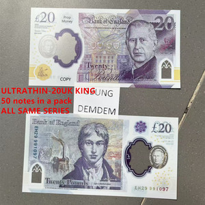 Chất Lượng Tốt Nhất Siêu Mỏng Polymer 0.08 0.08Mm Prop Tiền Anh Số Lượng Lớn Thực Tế Gbp Bảng Chơi Tiền Đôi Bên Matte - Product Image 4