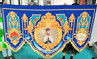 2024 Neuestes Kundenspezifisches Design 3x5ft Doppelseitige Flagge 100% Polyester mit 2 Ösen Digitaldruck Werbebanner mit Logo