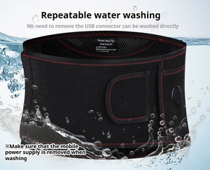 Cinturón calefactor de grafeno recargable, chaqueta calefactable de invierno para niños, período fisiológico, alivio de calambres menstruales lavable - Product Image 1